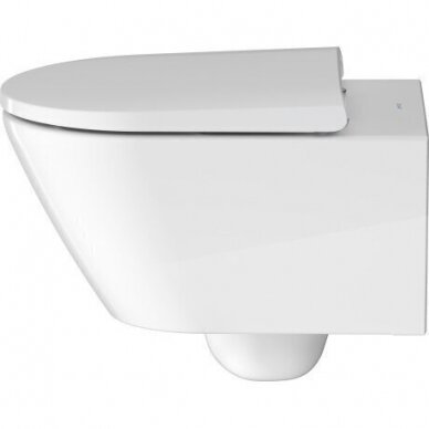 WC rėmo Tece, balto mygtuko Loop ir klozeto Duravit D-Neo rimless komplektas 7