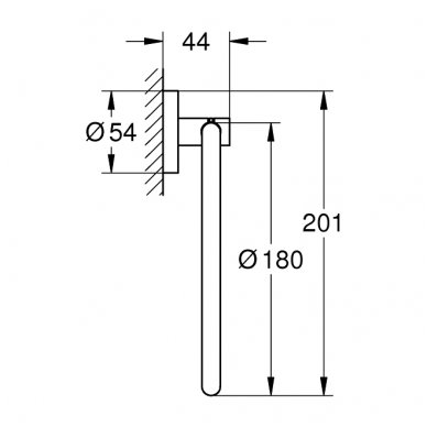 Žiedinė rankšluosčių kabykla Grohe Essentials 1